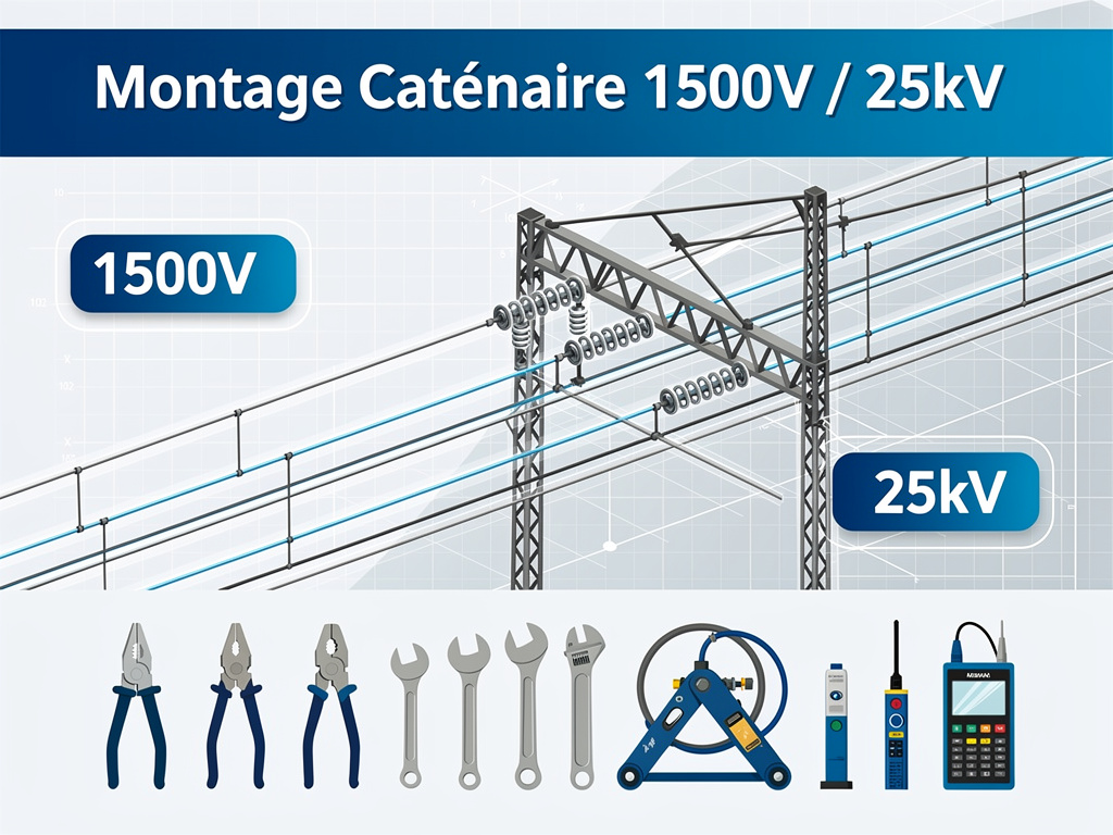 Montage Caténaire 1500V / 25kV